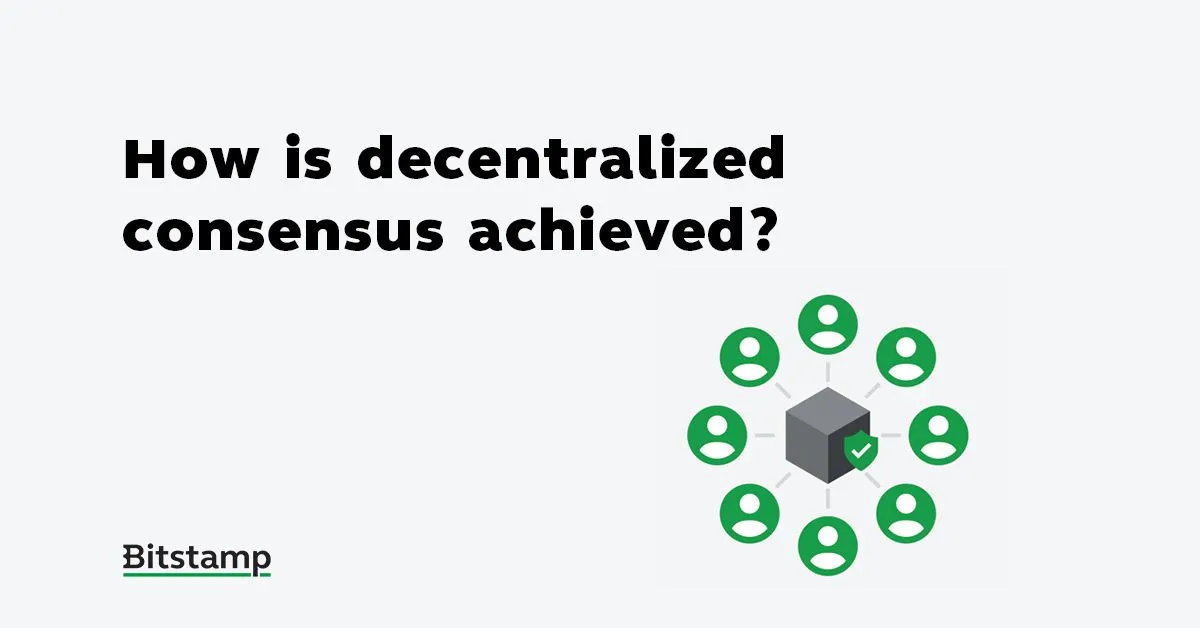 How is decentralized consensus achieved?