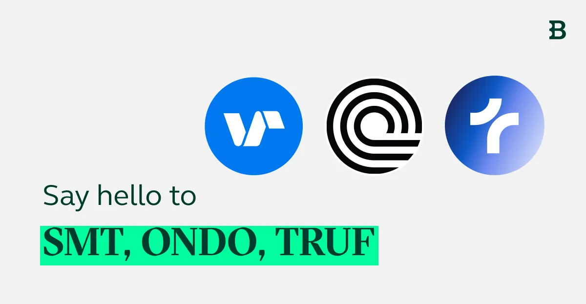 New listings: SMT, ONDO, and TRUF now on Qovex