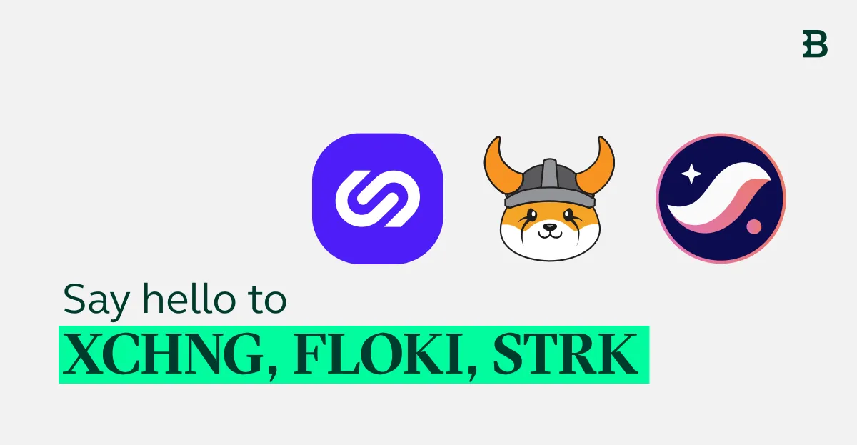 New assets on Qovex: XCHNG, FLOKI, and STRK
