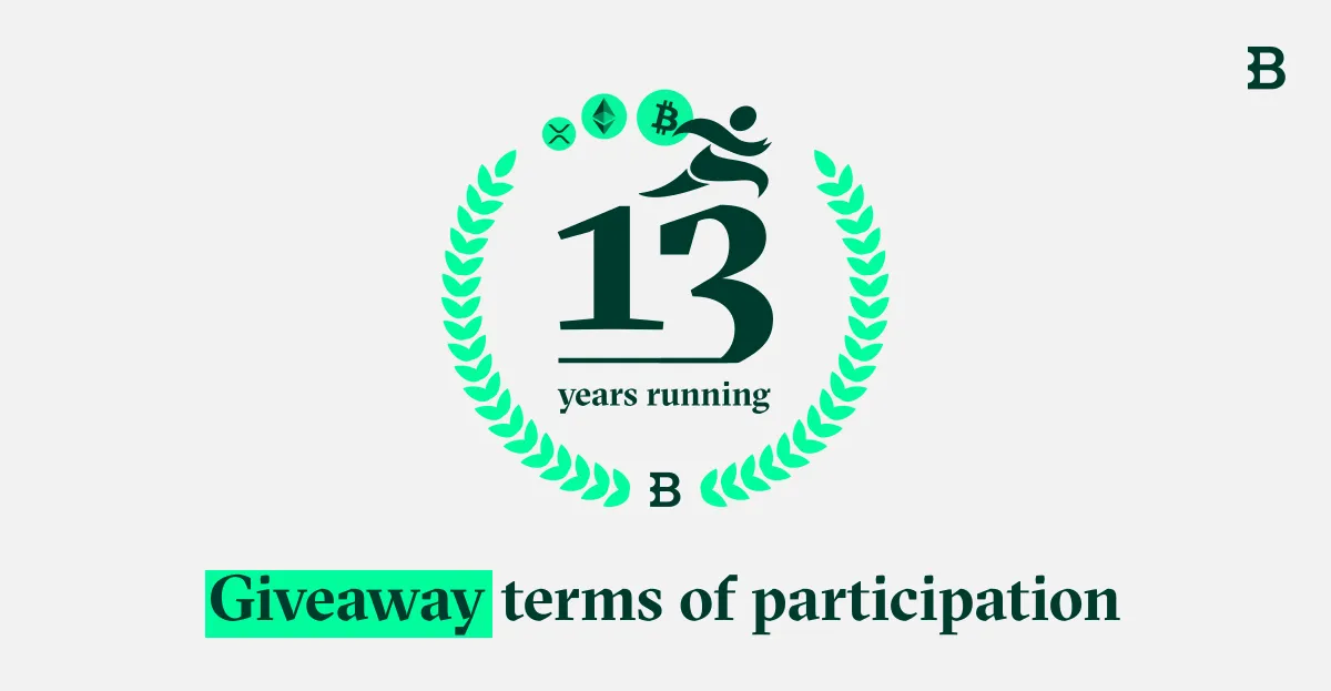 BITSTAMP 13TH BIRTHDAY GIVEAWAY TERMS