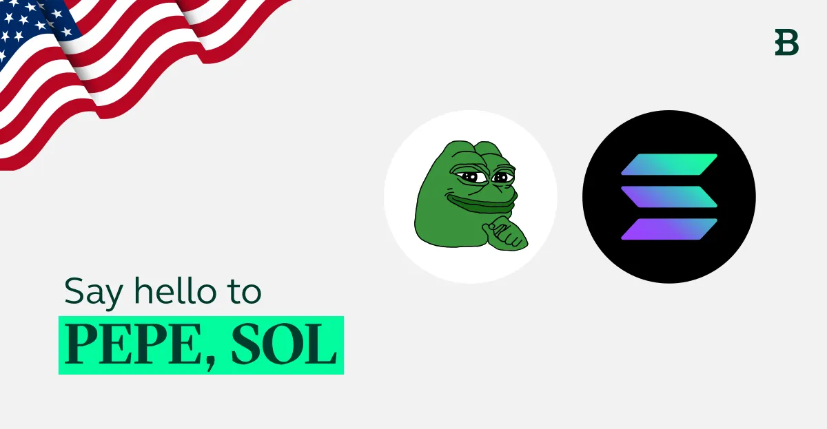 PEPE and SOL now available for US traders!