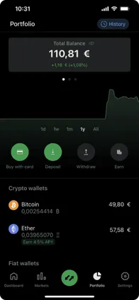 Pantalla de cartera Pro